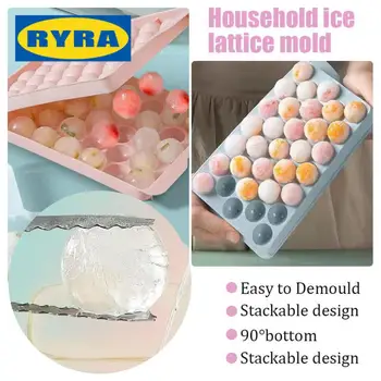 Мороженица, нетоксични Кухненски инструменти от различни стилове, Квадратен силикон тава за лед, Штабелируемый дизайн, Трайни кухненски принадлежности