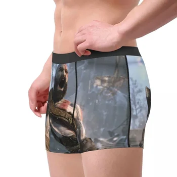 Мъжете God Of War Kratos Game Underwear Adventure Забавни Боксови гащи Къси Гащи Мъжки Меки гащи Плюс размер Изображение 2