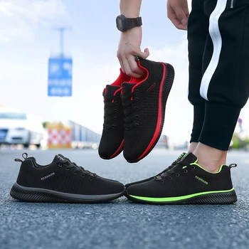 Мъжки и женски леки маратонки за бягане, градинска дишащи спортни обувки, ежедневни обувки, за разходки в тон.