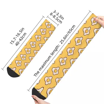 Мъжки чорапи-глазуньи в ретро стил унисекс, Harajuku, Безшевни Чорапи с принтом Happy Crew, Подарък Изображение 2
