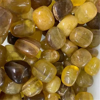 Натурален полиран Жълт кристал, флуорит, Разнообразни Лечебни Камъни За декорация на аквариуми