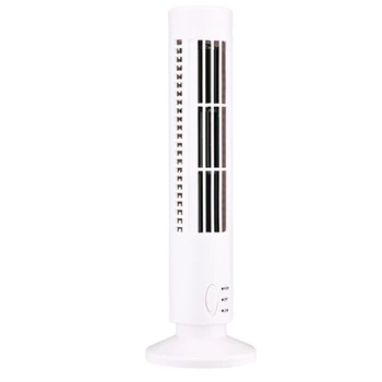 Нов USB кула фен безлопастный фен кула електрически вентилатор Мини вертикален климатик, безлопастный стоящ фен