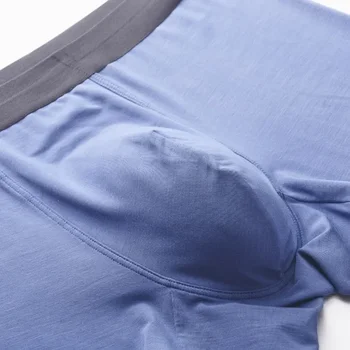Ново висококачествено мъжко бельо от модален материал, дишащи обикновен мъжки панталони с висока талия, без следи, с плоски краища Изображение 2