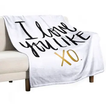 Обичам те, като одеяло XO, плажна одеало, одеала за декоративен дивана, термични одеяла за пътуване, одеало за коса