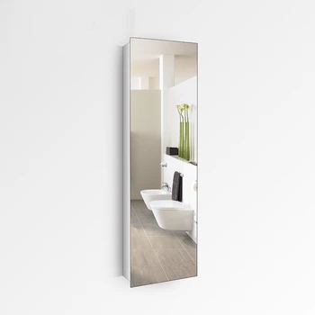 Огледален шкаф за баня от неръждаема стомана целия корпус Nordic баня тоалетна страничен шкаф стенен страничен шкаф шкаф за съхранение