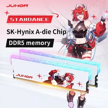 Оперативна памет за настолен компютър с оригинален чип JUHOR DDR5 RGB Памет 16GB 6400MHz 6800MHz Hynix A-Die