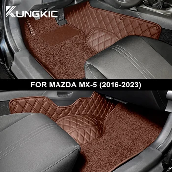 Оригинален Модел на Автомобила интериор Автоаксесоари За Mazda MX-5 (2016-2023) 3шт Плюшен Кожа all Inclusive Авто Мат Килим Изображение 2