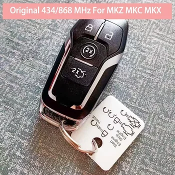 Оригиналът на 4-бутон Смарт ключ 434 Mhz 868 Mhz за Lincoln MKZ MKC MKX с дистанционно управление 49 чипове