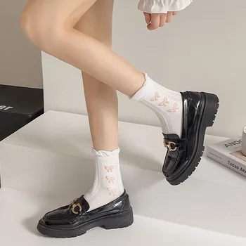 Памучни чорапи с волани в стил Лолита