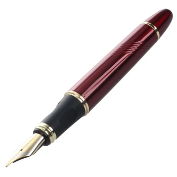 Писалка Jinhao 450 Черна със златен голямо перо и перьевой дръжка X450 18 кг тегло 0,7 мм червен цвят Изображение 2