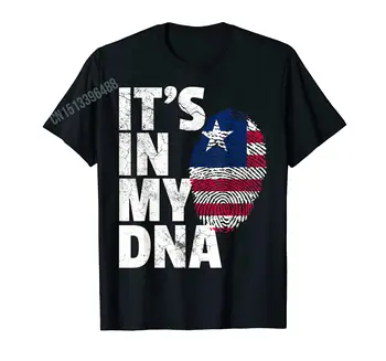 По-дизайн, флаг Либерия, Карта гордост Либерия, Тениска с принтом Африка за мъже, Дамски ризи, памучни тениски Изображение 2