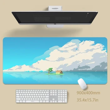 Подложка за мишка в мозаичном стил, игрална подложка за мишка, подложка за геймъри, подложка за мишка, подложка за клавиатура, подложка за маса, килим, подложки за мишка XL 900x400 за компютър, подложка за лаптоп Изображение 2