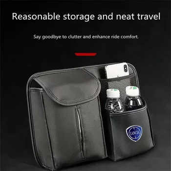 Подходящ за Lancia ypsilon delta krasimir STATOS Y чанта за съхранение на облегалката на столчето за кола подвесная чанта-багажник кутия за съхранение на мобилен телефон Изображение 2