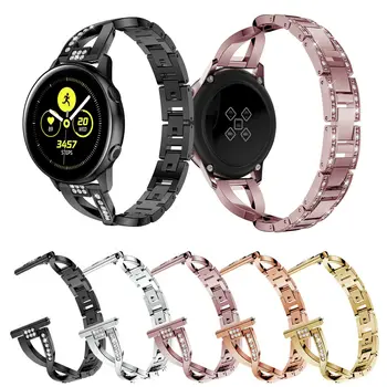 Подходящ за Samsung Smart Watch Galaxy Watch Каишка Active2, класически дамски часовници с диаманти, каишка за часовник gears3.