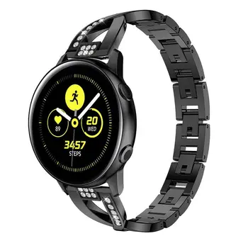 Подходящ за Samsung Smart Watch Galaxy Watch Каишка Active2, класически дамски часовници с диаманти, каишка за часовник gears3. Изображение 2