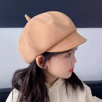 Поема за корейски момичета, осмоъгълна детска основно училище, пролет-есен, ветрозащитная шапка, шапка, картина на новороденото 49-52 см
