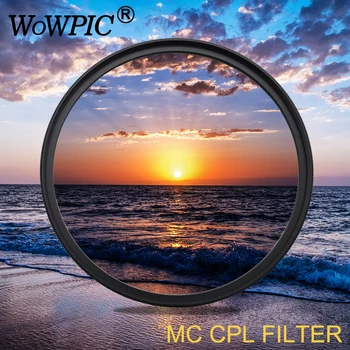 Поляризиращ Многослоен филтър WOWPIC 55mm X-PRO CPL Filter PL-CIR за обектив DLSR 55 мм на цифрови slr камери на Nikon, Canon, Pentax, Sony