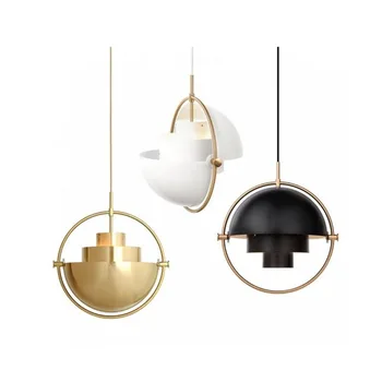 Постмодернистский окачен лампа Gubi Датски дизайн, Железен висящ лампа за хранене, спалня, кухня, аксесоари за дома, Led осветителни тела