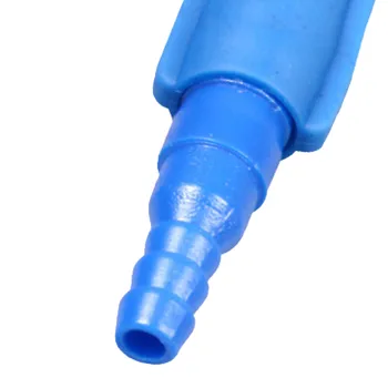 Практичен здрав висококачествен тръбен накрайник за освобождаване на спирачната течност Гума ABS 2 бр Аксесоари сини детайли Преносим гъвкав