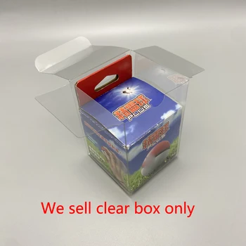 Прозрачна кутия за ПРЕВКЛЮЧВАТЕЛ Мушкам mon за Poké mon кутия за съхранение на топки кутия за показване на колекция от прозрачна защитна кутия