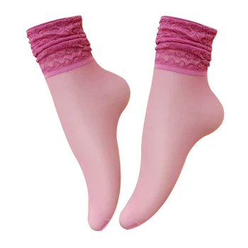 Прозрачни Чорапи С Ярки Цветове За Жени, Летни Модни Мрежести Чорапи, Дамски Сладки Щастливи Смешни Чорапи, Тънък Женски Чорап