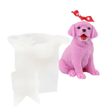 Производство на Свещи Форма За Кучета DIY Сапун Смола Гипсова Форма на домашни Любимци Puppy, за да проверите За Производство на Свещи, Ръчно изработени Molud За Домашен интериор Подарък
