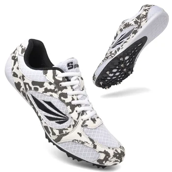 Професионална мъжки обувки за лека атлетика, дишащи Дамски спортни обувки за лека атлетика за бягане, мъжки обувки за спорт на теста Изображение 2