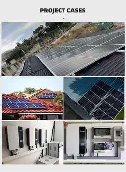 Пълна домашна слънчева система за Автономни соларни системи с мощност 10 кВт Слънчев панел с мощност 5 kw 8 kw, с батерия LiFePO4 Всичко в едно решение Изображение 2