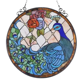 Пъстри цветни Ловци на птици от декоративни метални, художествени занаяти, боядисани стени, Цветна декорация от лента с ръчно рисувани Стенни изкуството на птици от метал