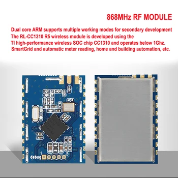 Радиочестотни модул GWS 868 Mhz TI CC1310 Приемник-предавател на дълги разстояния SPI ИН 868 Mhz Изображение 2