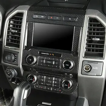 Рамка навигационния панел на централната конзола на автомобила, декоративни капачки, стикери воздуховыпуск, детайли на интериора, съвместими с 17-20 F150 Изображение 2