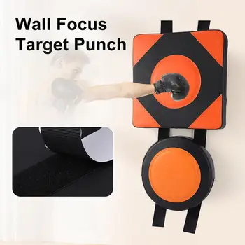 Светът бокс стена-цел Wall Focus Target Punch От изкуствена кожа, с монтиран на стената бойна мат Wall Focus Target Punch Тренировъчен подложка за комфортно нанасяне на удари Изображение 2