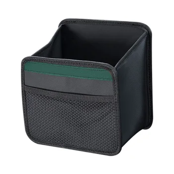 Сгъваема чанта-органайзер за съхранение на облегалката на столчето за кола Преносим кутия за съхранение кола от изкуствена кожа