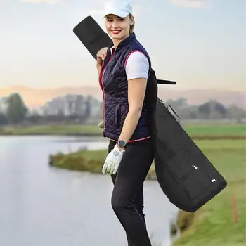 Сгъваеми чанти за стикове за голф, обзавеждане за тренировка на голф, чанта през рамо, преносима чанта за стикове за мини-голф, водоустойчива чанта, аксесоари за голф Изображение 2