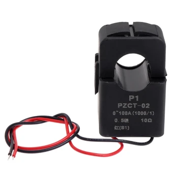 Сензор за променлив ток PZCT-02 100A 100mA за измерване на потреблението на електроенергия в сграда Бърз монтаж Лесен монтаж