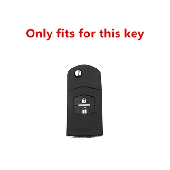 Силиконов Калъф за Ключове на Автомобила на Mazda CX-5 CX5 CX-7 CX7 3 2 6 Atenza CX-9/CX9 MX5 с 2 Бутони За Ключ за Защита Изображение 2