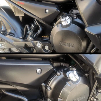 Сливная тапата на двигателя на мотоциклет, покриване на маслоналивной на вратата за YAMAHA XJ6 DIVERSION XJ600S Изображение 2