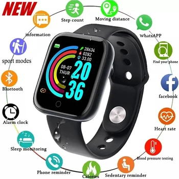Смарт часовници за Android, дамски Мъжки Детски smart-часовници, фитнес часовник, гривна, мъжки смарт часовници за жени, умни часовници Y68