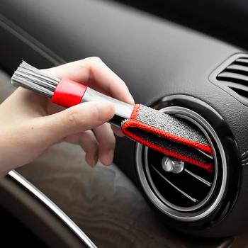 Средство за почистване на контакти на автомобилния климатик Многофункционална четка за прах автоаксесоари Многофункционална четка за почистване на салон