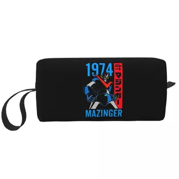 Страхотна косметичка Mazinger Z 1974, косметичка джоб, чанта за тоалетни принадлежности, органайзер, чантата за съхранение с Голям капацитет