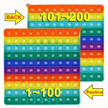 Таблицата за умножение Монтесори 1-200, цифров таблица, математически играчки, образователни играчки за непосед, учебни помагала за Kidstoy