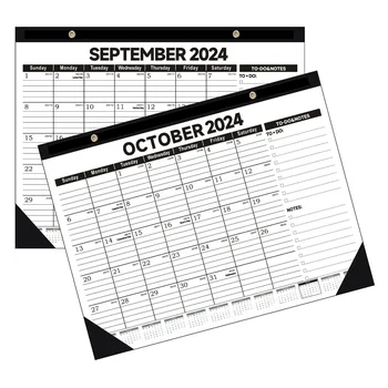 Творчески календар 2024 Английски настолен календар Американски празничен настолен календар Английски настолен календар учебни пособия календари Изображение 2