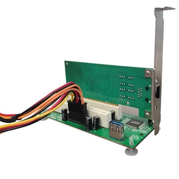 Тенис на PCI-Express PCI-E карта адаптер PCI, Pcie карта за разширение с два слота Pci USB 3.0 Изображение 2