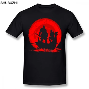 Тениска God Of War, мъжки памучен тениска God Of War 4, тениска 6xl с широки плажни модел, тениска с къс ръкав