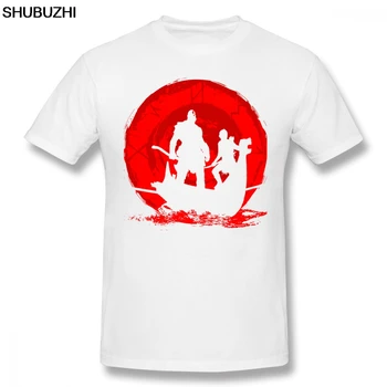 Тениска God Of War, мъжки памучен тениска God Of War 4, тениска 6xl с широки плажни модел, тениска с къс ръкав Изображение 2