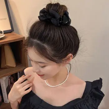 Тъканта на Окото Шнола за коса с лък В Корейски стил За момичета с лък под формата на Раци Изображение 2