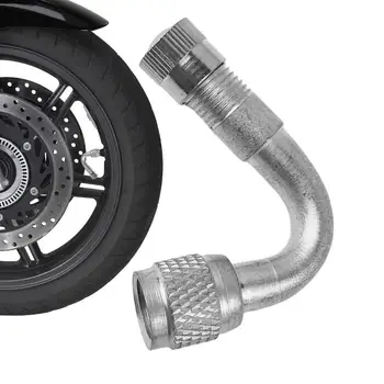 Удължител гуми Удължител състав гуми с извити на 90 градуса Адаптер удължител пневматична гума за мотоциклети и велосипеди