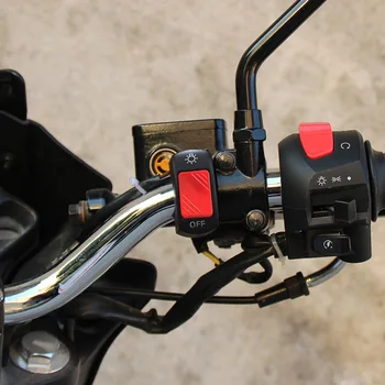 Универсален 22 мм ключ за включване/ИЗКЛЮЧВАНЕ на мотоциклет Бутон превключвател на волана за квадроцикла Електронен мотор Скутер с Мотор Изображение 2