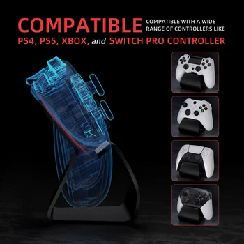 Универсален гейм контролер PlayVital с алуминиева поставка-държач за ps5 и ps4, Xbox X series / S и Xbox One, за Switch Pro Изображение 2