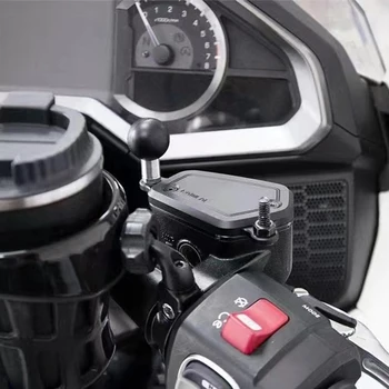 Универсални аксесоари за мотоциклети, капачката на резервоара за предната спирачна течност Honda Gold Wing 1800 GL1800 F6B 2018-2023, черен